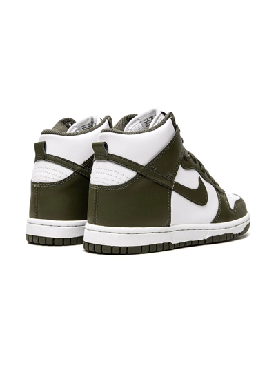 Nike Dunk High "cargo Khaki" Sneakers In White