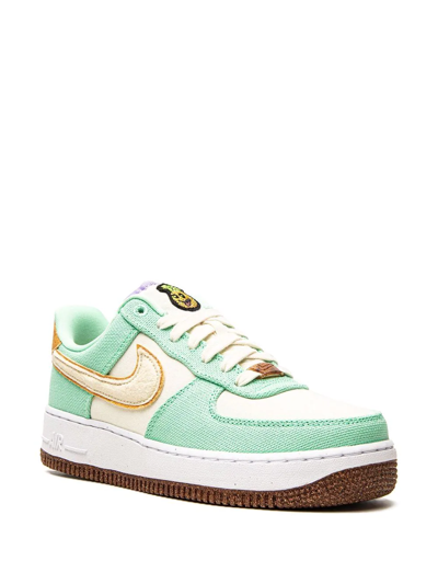 Nike Air Force 1 07 Lx Sneakers In Green Leather In Green