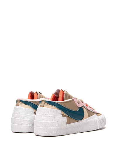 Nike X Kaws X Sacai Blazer Low Sneakers In Neutrals