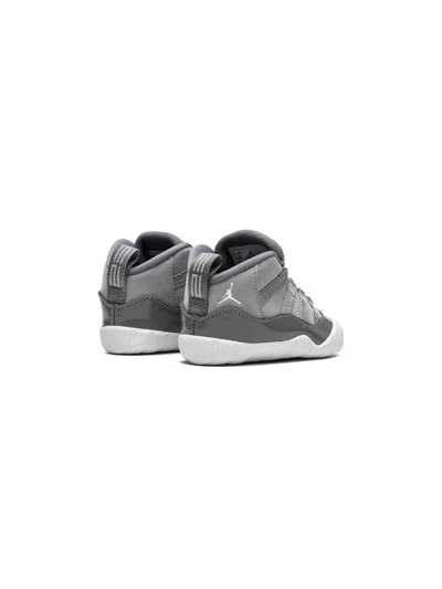 Jordan 11 Logo Sneakers In Grey