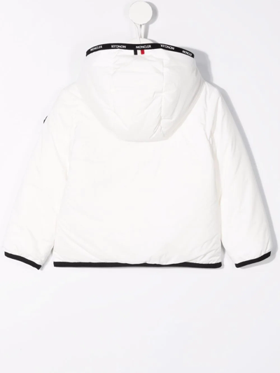 Moncler Contrasting-trim Detail Jacket In White