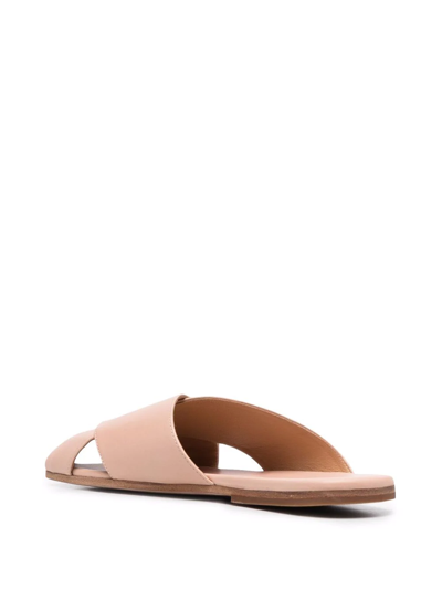 Shop Marsèll Spatola Flat Sandals In Neutrals