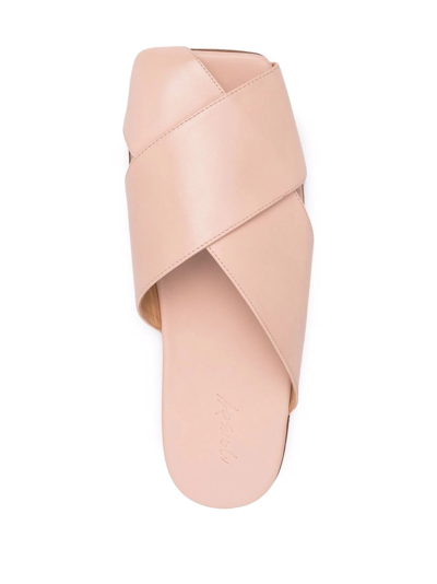 Shop Marsèll Spatola Flat Sandals In Neutrals
