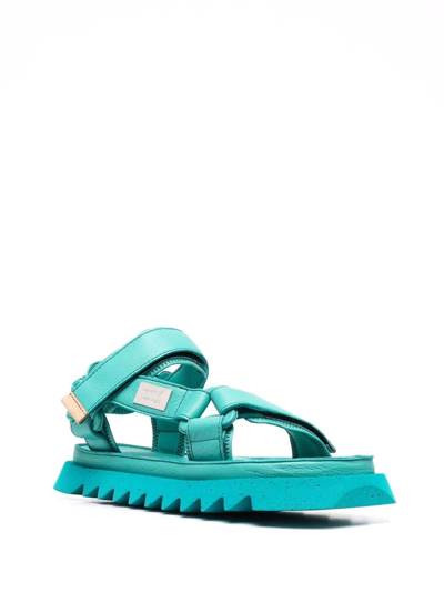 Marsèll X Suicoke Depa Touch-strap Sandals In Blue