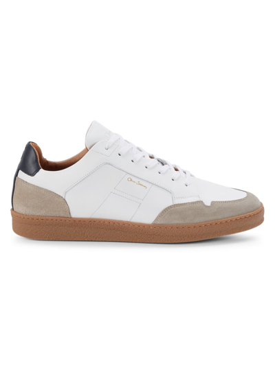 Shop Oliver Sweeney Men's Terceira Suede & Leather Sneakers In White