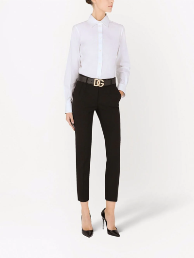 Dolce & Gabbana Long-sleeve Button-fastening Shirt In Weiss