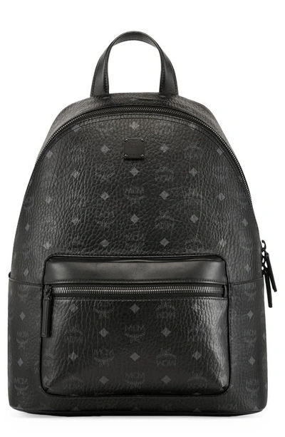 MCM Stark Medium Leather Backpack in Black for Men