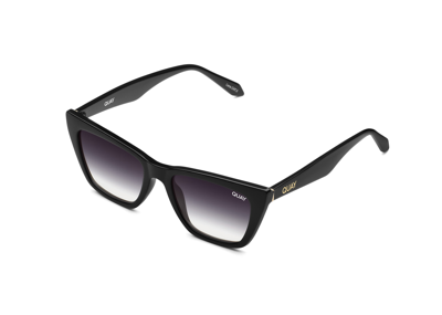 Quay Call The Shots 54mm Gradient Cat Eye Sunglasses In Black