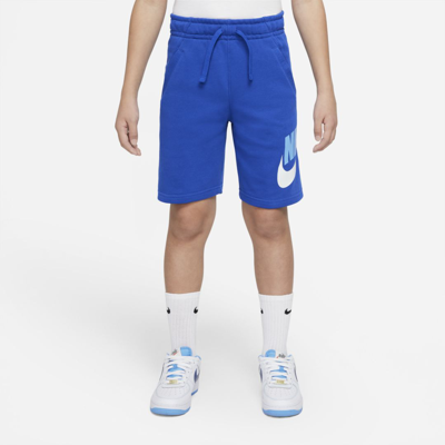 Shop Nike Sportswear Club Fleece Big Kidsâ Shorts In Game Royal,game Royal,university Blue