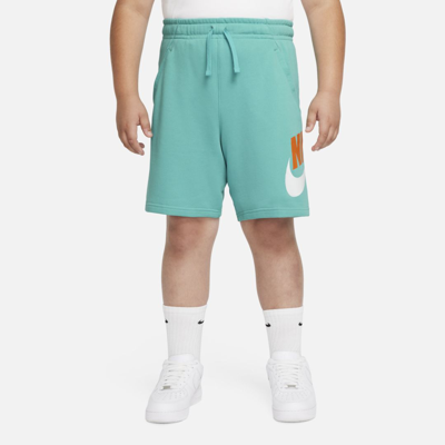 Shop Nike Sportswear Club Big Kids' (boys') Shorts (extended Size) In Green