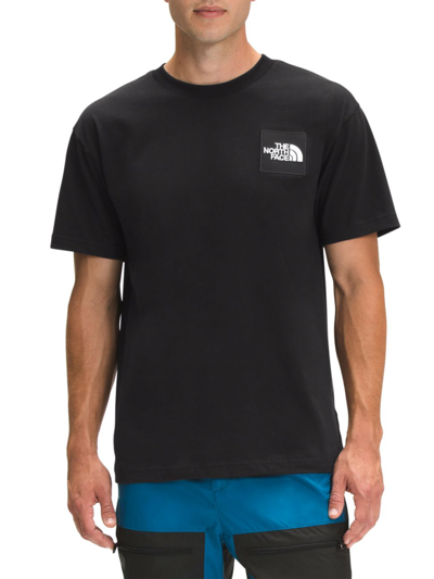 Shop The North Face Men's Heavyweight Logo Patch Tee In Black