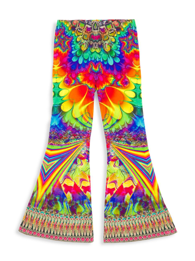 Shop Camilla Little Girl's & Girl's Hyped Up Flared Leggings In Hyped Up Hippie