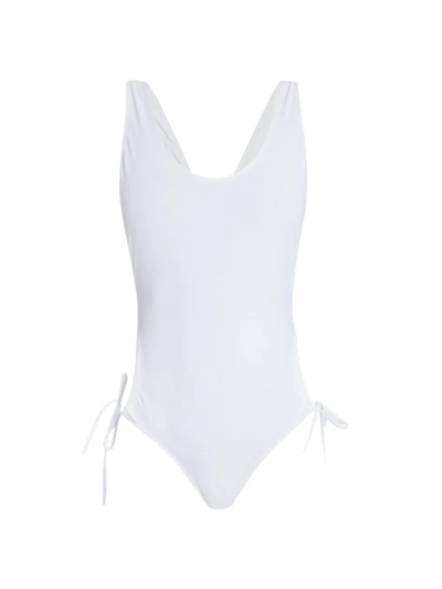 Shop Isabel Marant Women's Symi One-piece Swimsuit In White