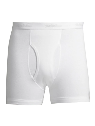 Shop Saks Fifth Avenue Men's Collection 3-pack Boxer Briefs In White