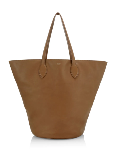Shop Khaite Women's Osa Circle Leather Tote Bag In Caramel