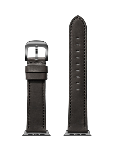 Shop Shinola Men's Grizzly Leather Smart Watch Strap In British Tan