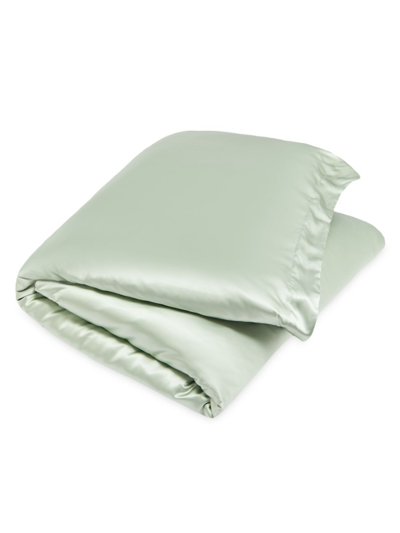 Shop Gingerlily Signature Silk Duvet Cover & Sham Collection In Sage Green