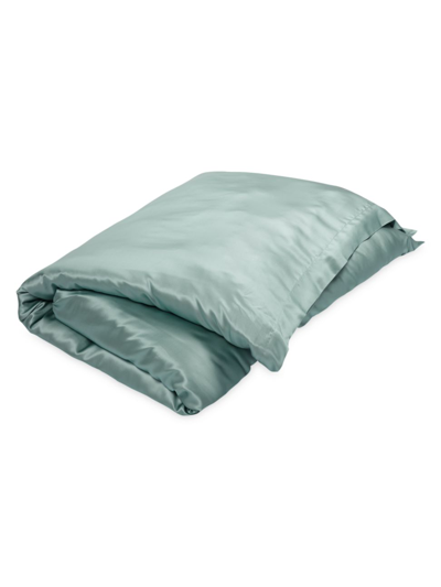 Shop Gingerlily Signature Silk Duvet Cover & Sham Collection In Teal