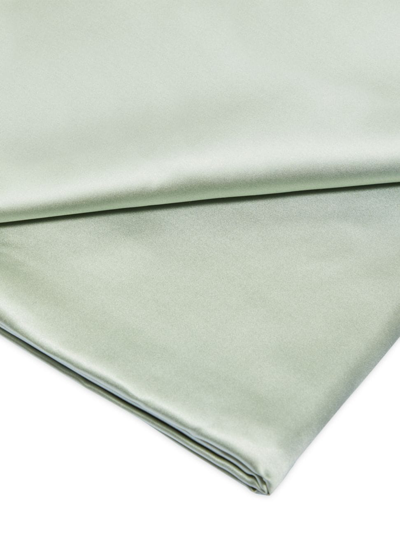 Shop Gingerlily Signature Silk Sheet & Pillowcase Collection In Sage Green