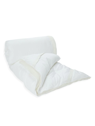 Shop Gingerlily Silk Blend Mattress Topper In White