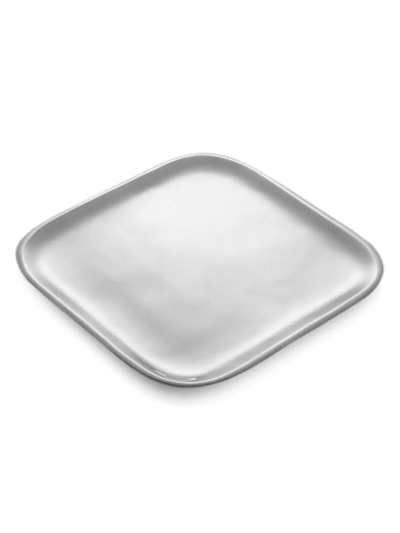 Shop Nambe Trays Square Platter In Silver