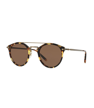 Shop Oliver Peoples Remick Sunglasses - Brown
