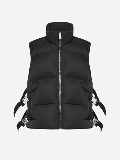 Shop Givenchy 4g-strap Padded Nylon Vest In Black