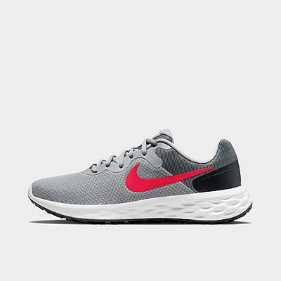Shop Nike Men's Revolution 6 Next Nature Running Shoes In Light Smoke Grey/dark Smoke Grey/siren Red