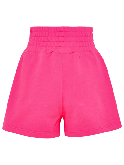 Shop Chiara Ferragni Fuchsia Cotton Eye Star Shorts In Pink