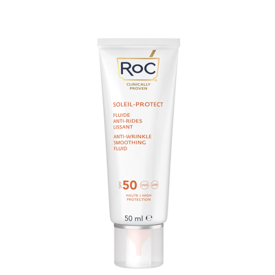 Shop Roc Skincare Roc Soleil-protect Anti-wrinkle Smoothing Fluid Spf50 50ml