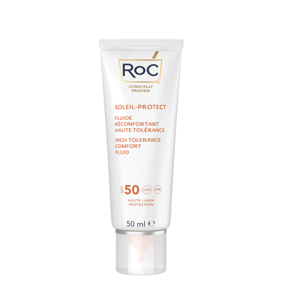 Shop Roc Skincare Roc Soleil-protect High Tolerance Comfort Fluid Spf50 50ml