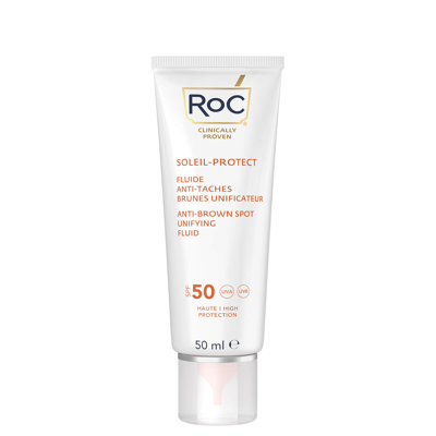 Shop Roc Skincare Roc Soleil-protect Anti-brown Spot Unifying Fluid Spf50 50ml