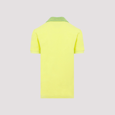 Shop Bottega Veneta Polo Cotton T-shirt In Green