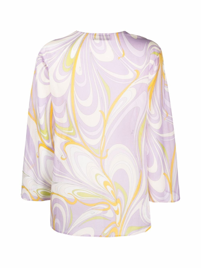 Shop Emilio Pucci Shirts Lilac