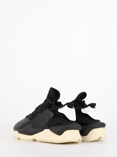 Shop Adidas Y3 Y-3 Kaiwa Black Sneakers