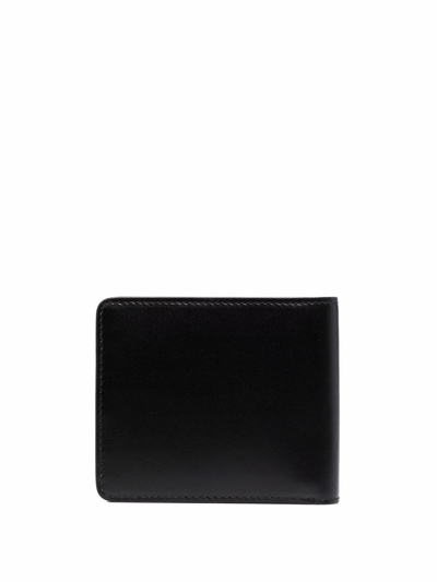 Shop Ami Alexandre Mattiussi Logo-print Leather Cardholder In Schwarz