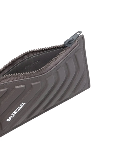 Shop Balenciaga Car Long Cardholder In Grau