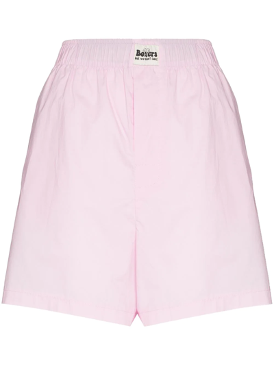 Natasha Zinko Elasticated-waist Boxer Shorts In Rosa