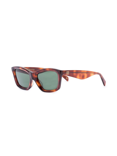 Shop Totême The Classics Square-frame Sunglasses In Braun