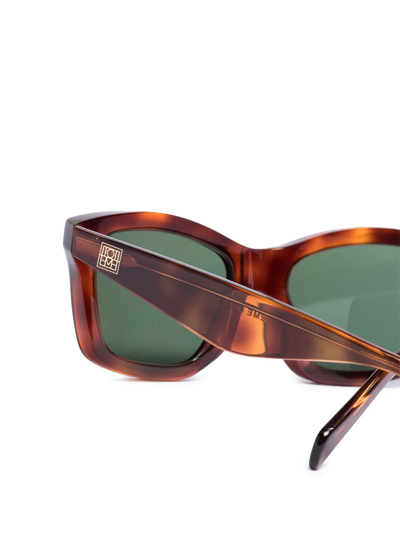 Shop Totême The Classics Square-frame Sunglasses In Braun