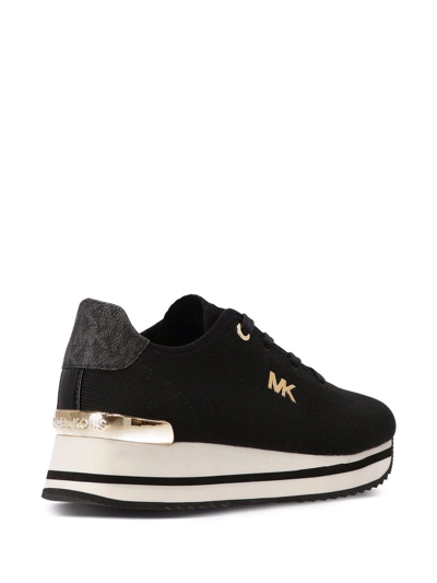 Michael Kors Monique Platform Sneakers In Schwarz