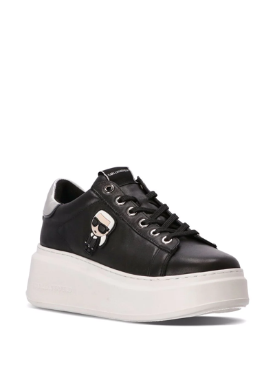 Karl Lagerfeld Kapri Karl Ikonik Platform Sneakers In Schwarz