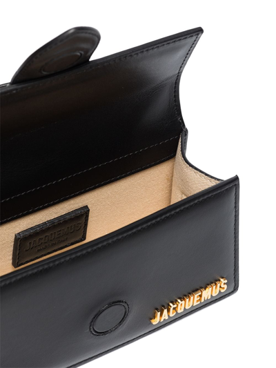 Jacquemus Le Bambino Small Leather Shoulder Bag In Schwarz