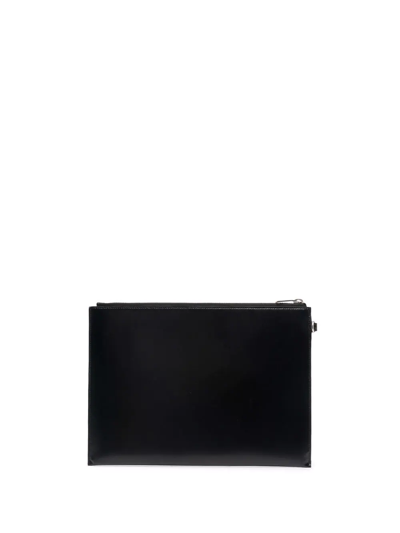 Shop Saint Laurent Logo-plaque Ipad Case In Schwarz