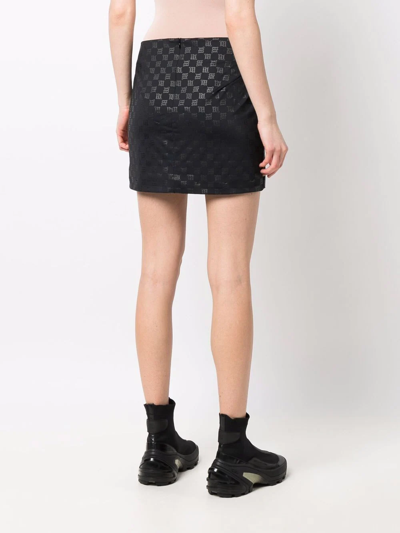 Shop Misbhv Lara Monogram Mini Skirt In Schwarz