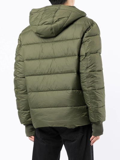 Alpha Industries Padded Logo Jacket In Grün