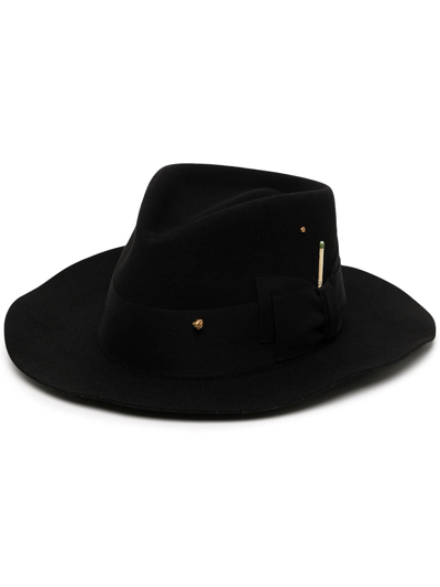 Shop Nick Fouquet Santa Spirito Felted Hat In Schwarz