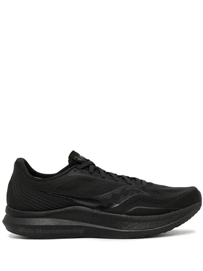 Shop Saucony Mesh Low-top Sneakers In Schwarz