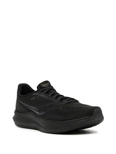 Shop Saucony Mesh Low-top Sneakers In Schwarz