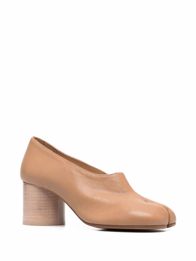 Shop Maison Margiela Tabi 60mm Decollete Pumps In Brown